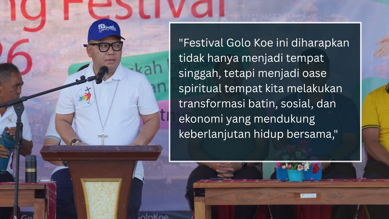 Uskup Labuan Bajo Serukan “Pertobatan Ekologis” dalam Launching Festival Golo Koe 2026 dan Hari Lingkungan Hidup